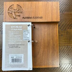 Vintage University of Florida Gators Wooden Desk Calendar Base